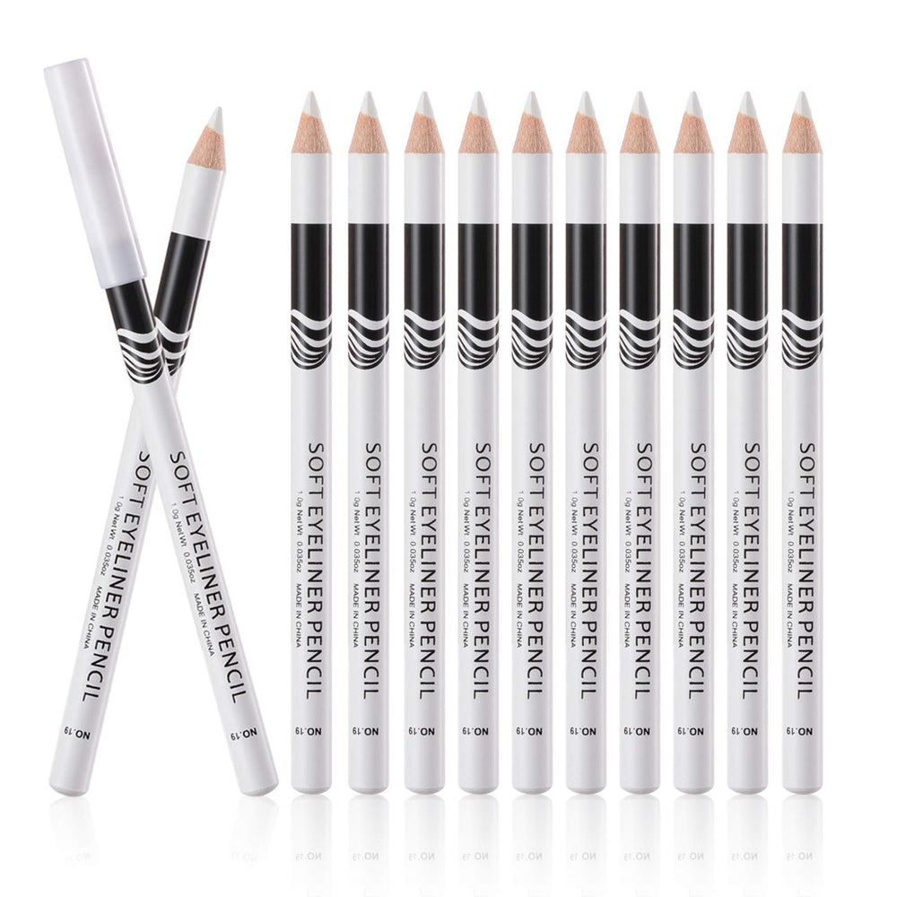 Fashionwu white eyeliner pencils close-up texture shows creamy formula and smooth finish