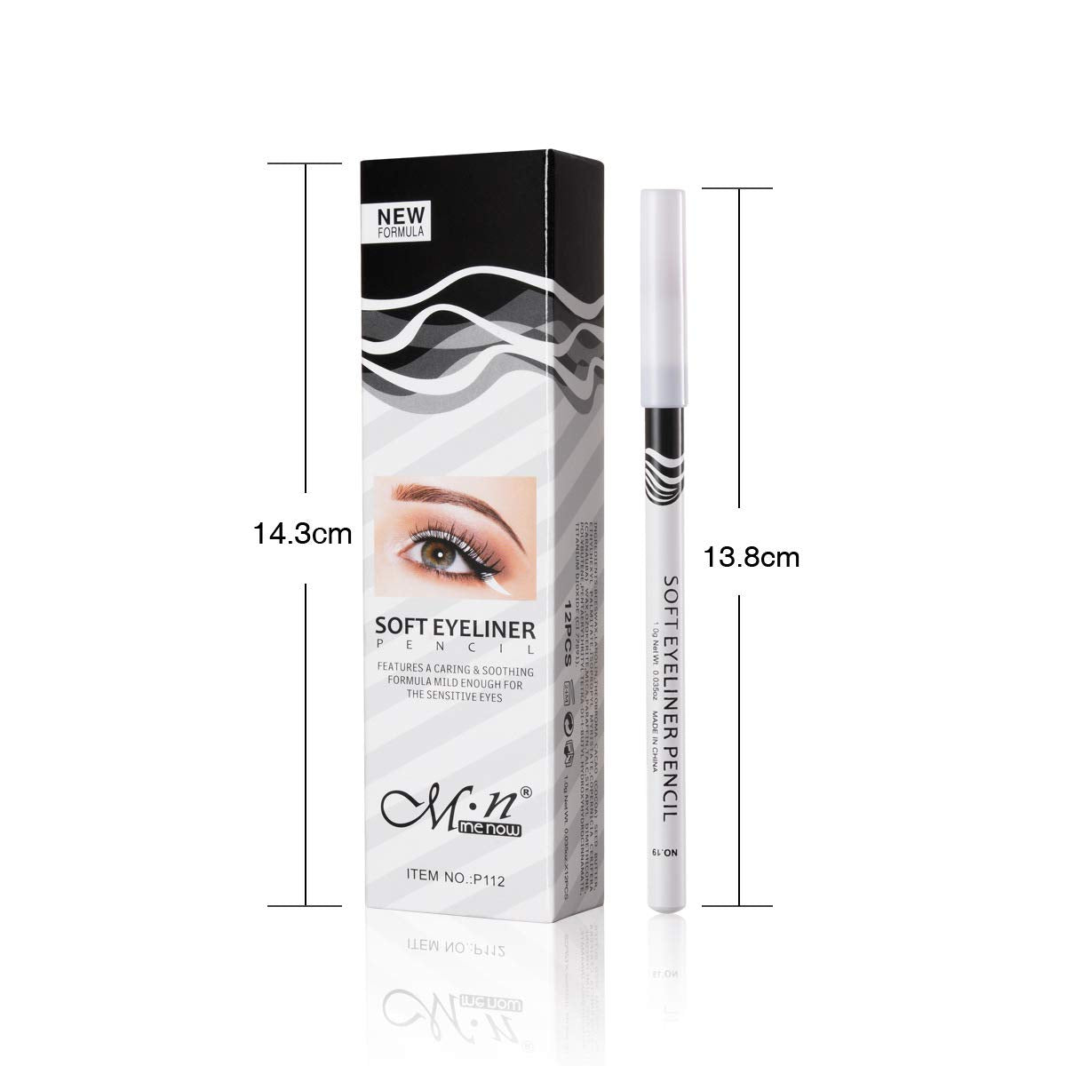 Fashionwu white eyeliner pencils cosplay-ready option for bold eye accents