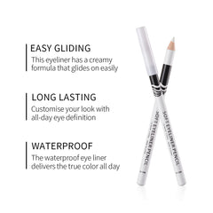 Fashionwu white eyeliner pencils with sharp point ready for precise outlining