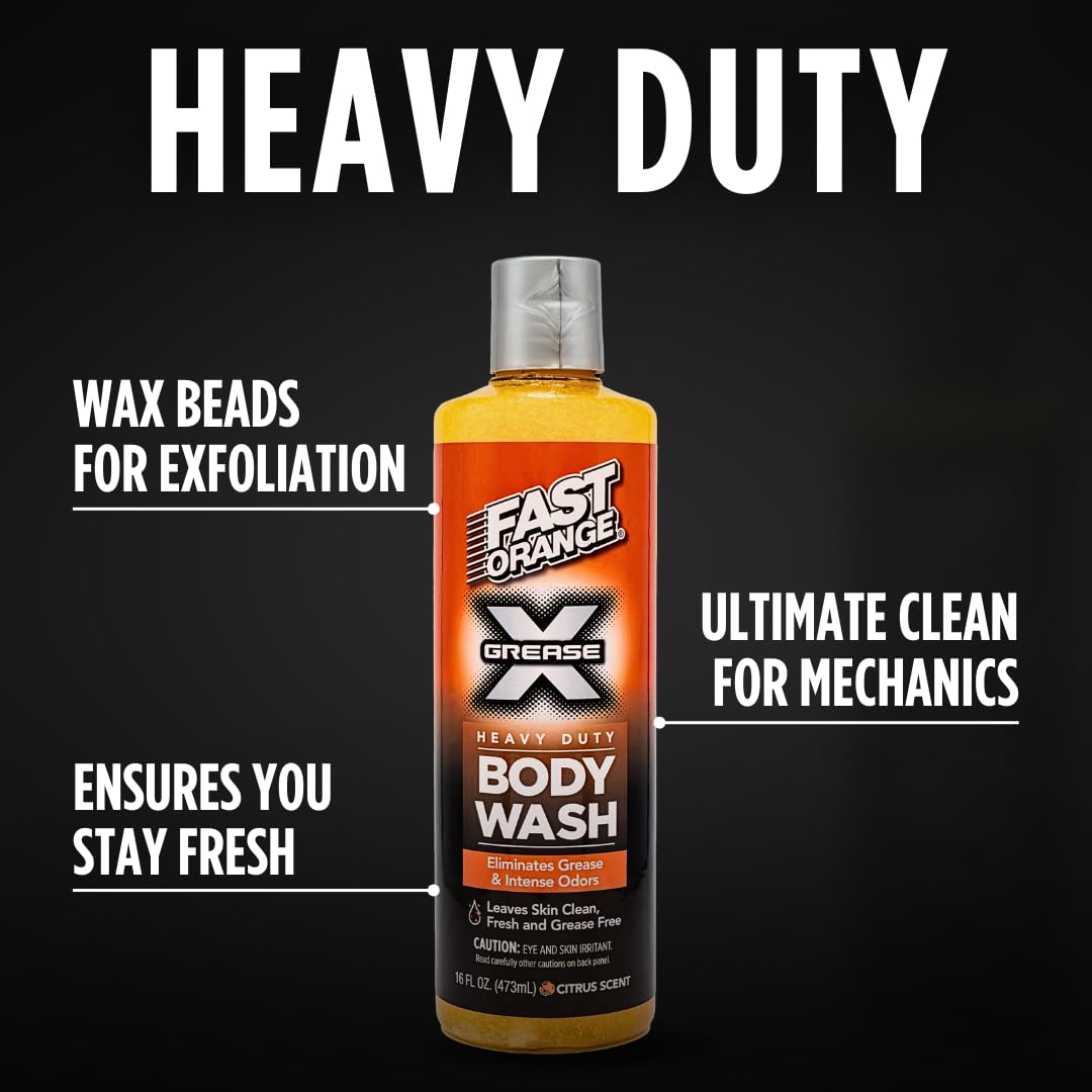 Fast Orange Grease X: elimina olores fuertes de motor y combustible.