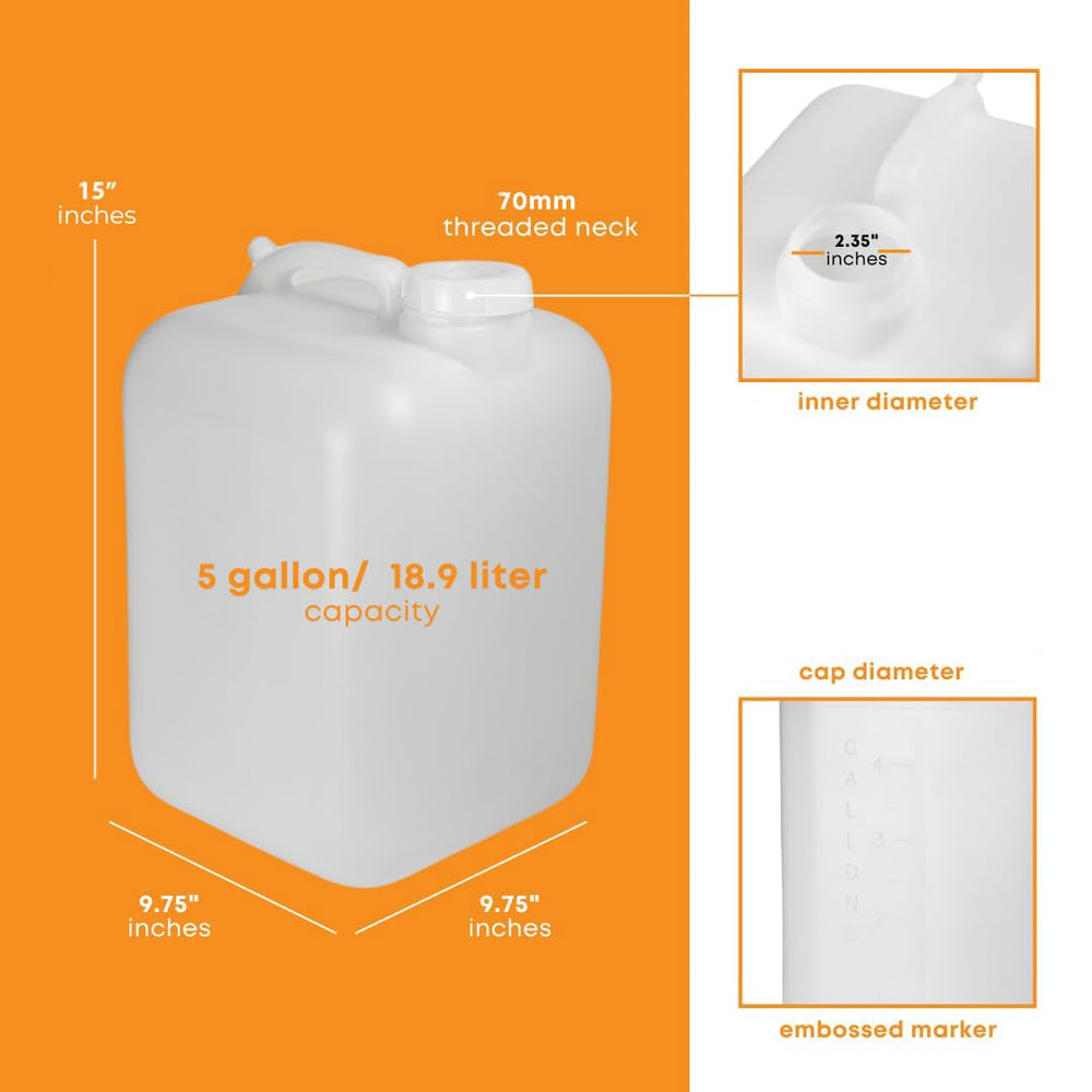 FastRack food-grade HDPE container for safe beverages