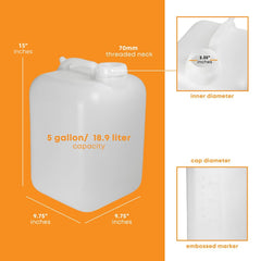 FastRack food-grade HDPE container for safe beverages