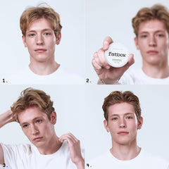 Fatboy Hair Pomada de Sal Marina: aplicación fácil con las manos para mayor control.