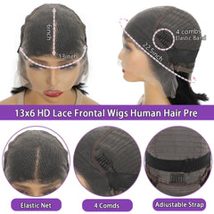 Fatiao pre-plucked natural hairline bob wig for seamless styling.