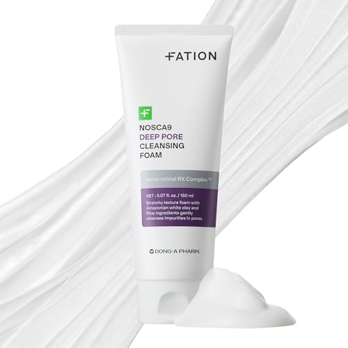 Fation Nosca9 espuma de limpieza profunda para piel sensible, suave y purificante.