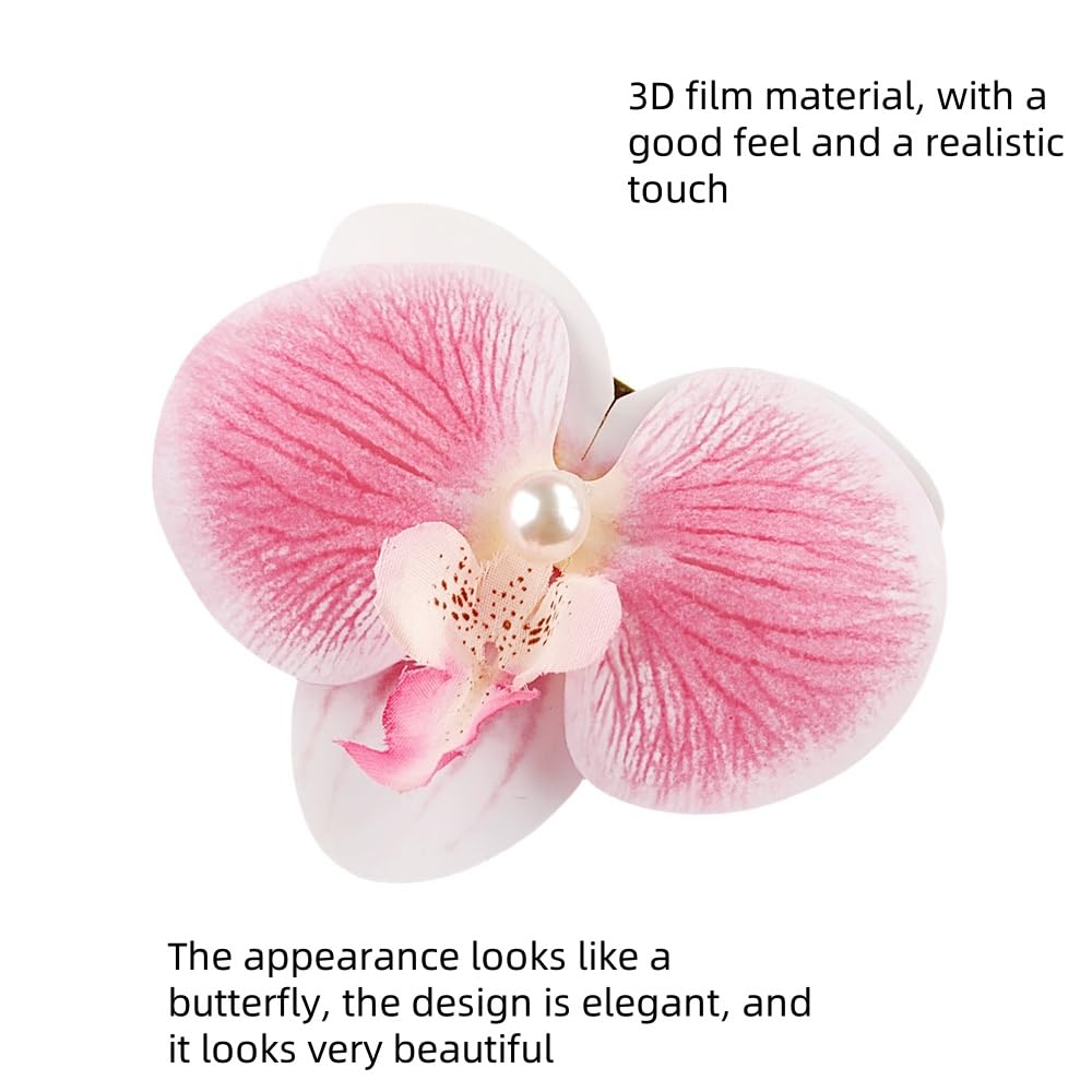 Faucye 8-pack flower clips add festive flair to hairstyles.