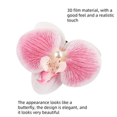 Faucye 8-pack flower clips add festive flair to hairstyles.