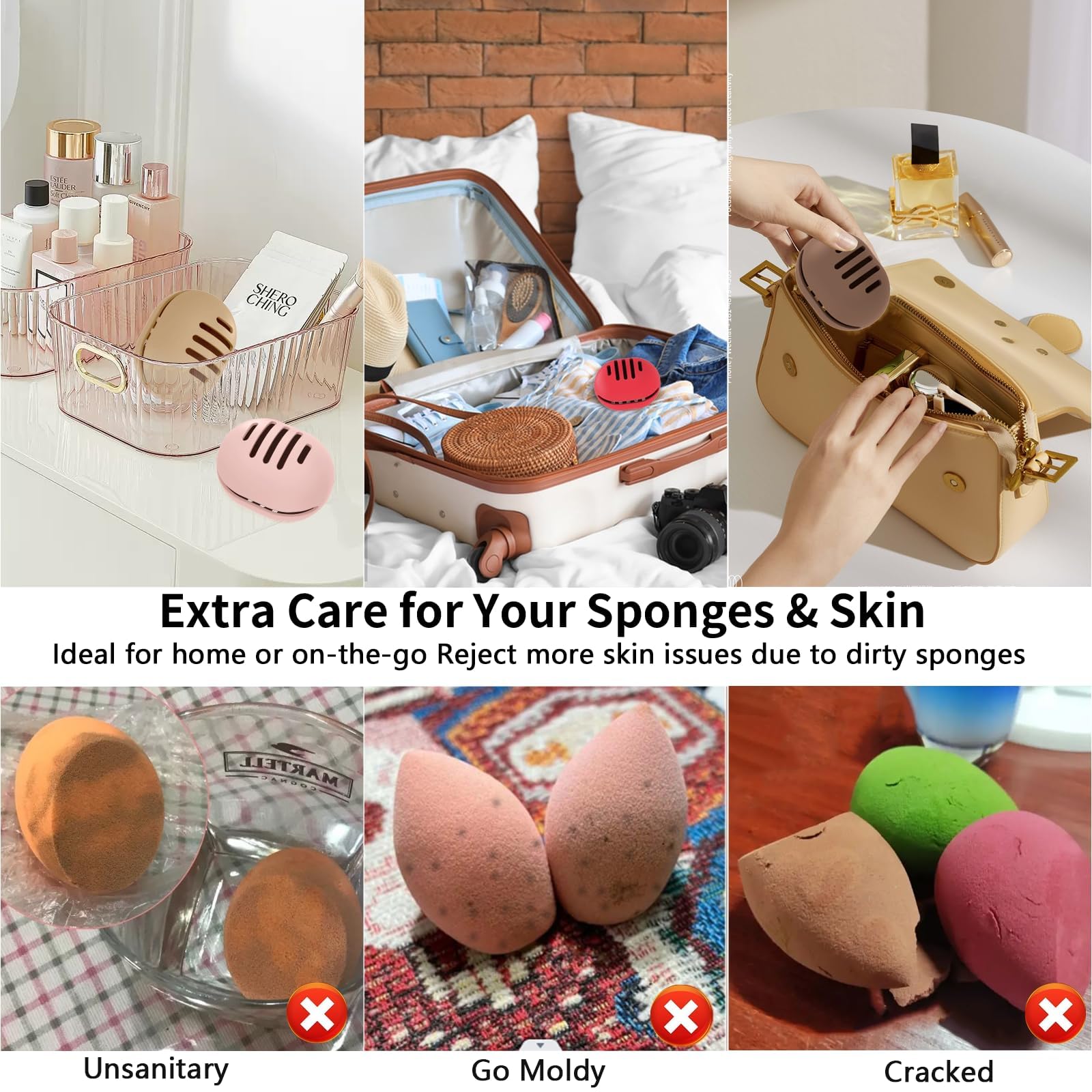 Fauxomor sponge case opens with a one-second squeeze for easy access.