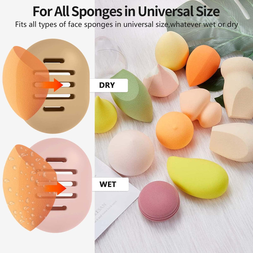 Fauxomor compact travel-friendly sponge case fits in bags.