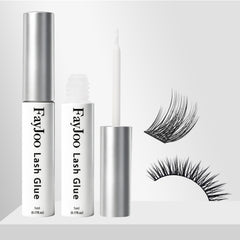 FayJoo Strong Hold lash glue bottle with compact packaging and clear-drying formula.