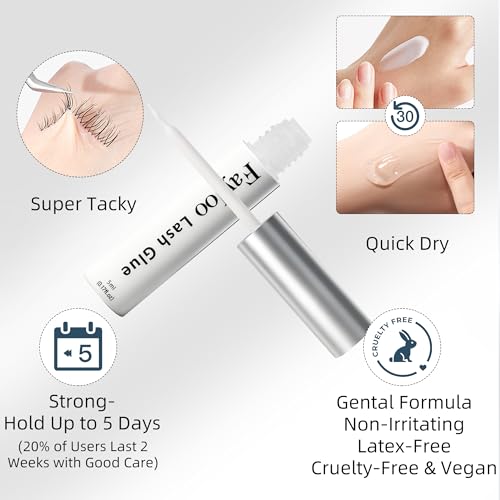 FayJoo lash glue precision brush tip for precise, mess-free application.