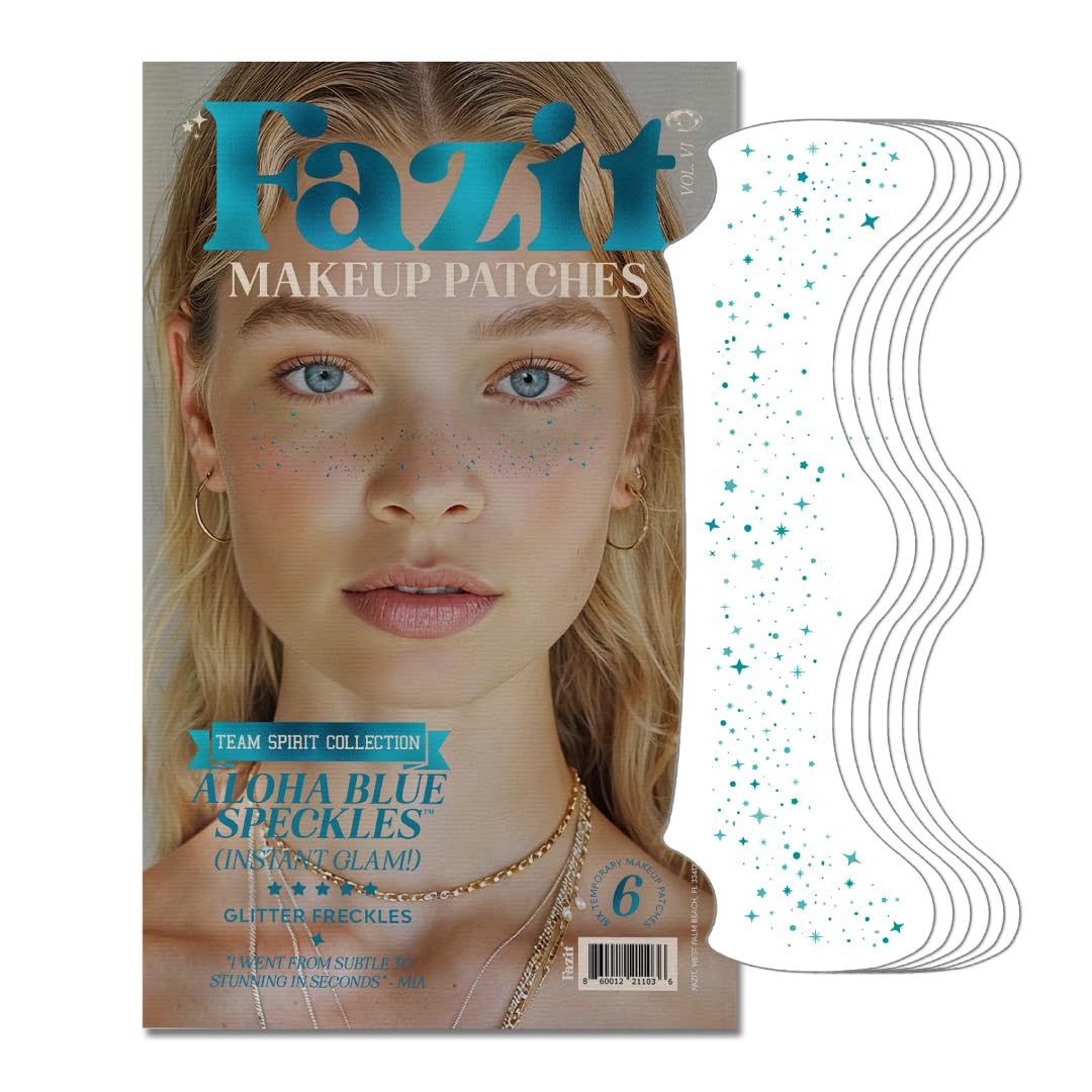 Fazit Makeup Parches Aloha Destellos Azules para looks festivos