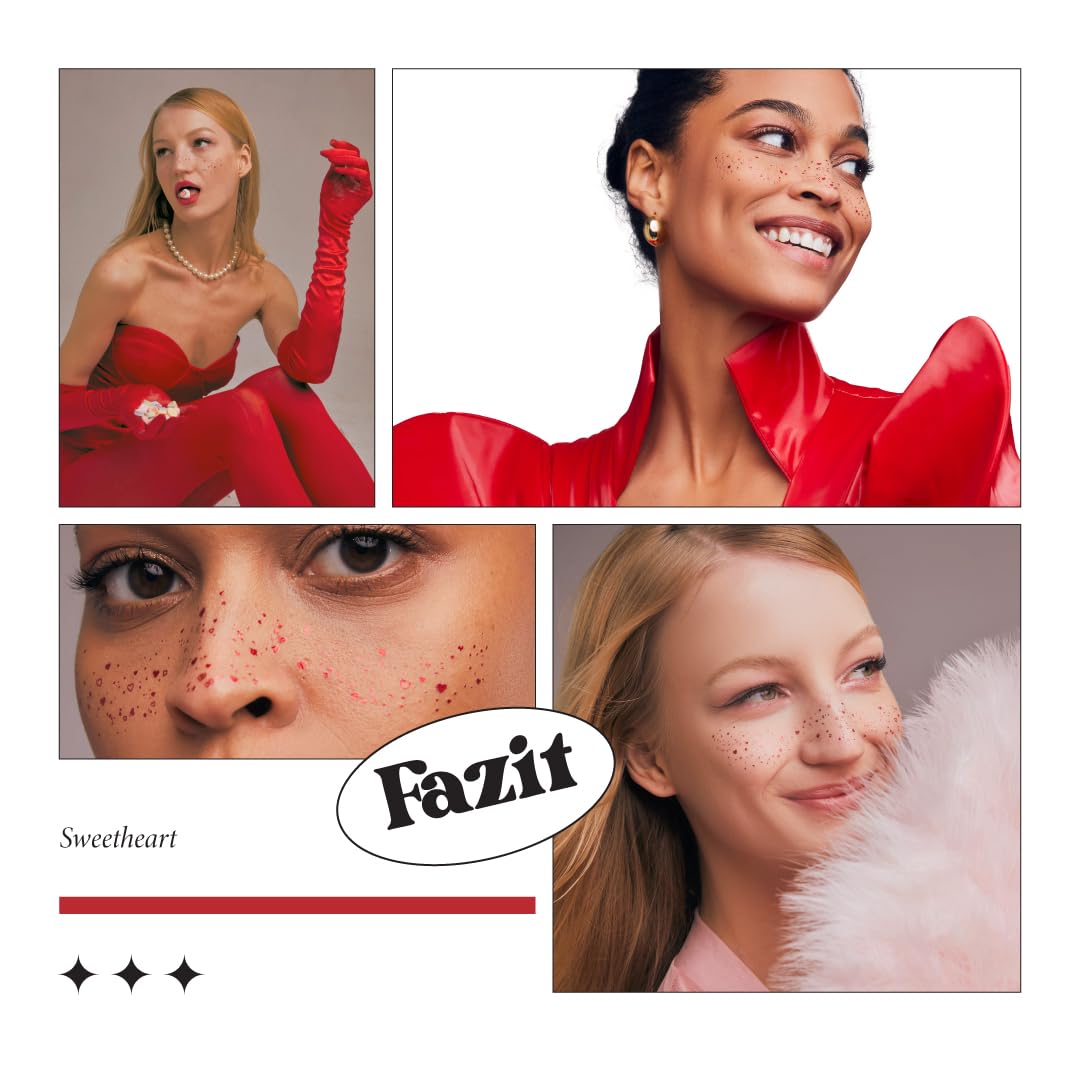 Parches Fazit para fiestas con acabado reluciente para looks festivos