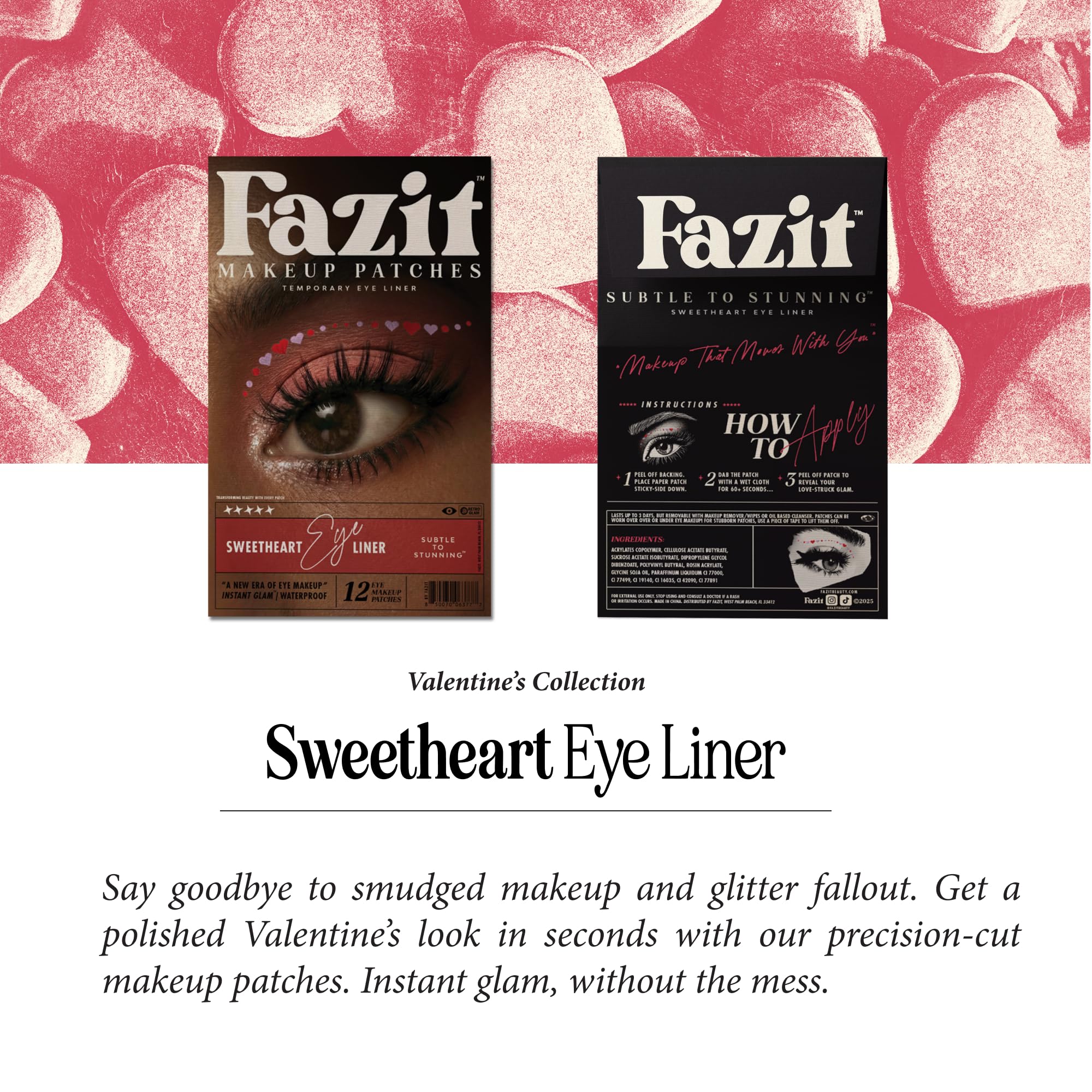 Fazit Sweetheart Wing Eye Patches day-to-evening versatility for events