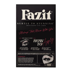 Fazit Sweetheart Wing Eye Patches on-eye placement for dramatic sparkle