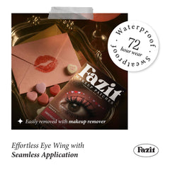 Fazit Sweetheart Wing Eye Patches waterproof design for all-day wear