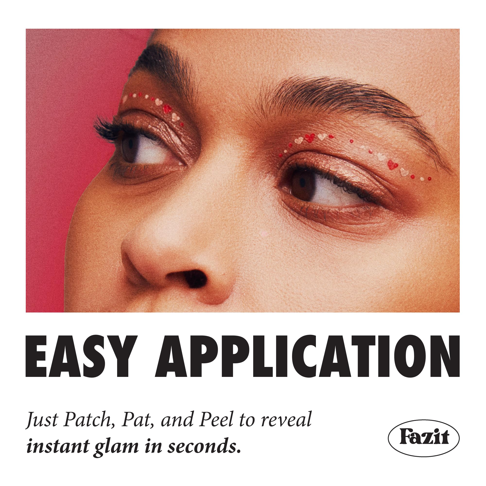 Fazit Sweetheart Wing Eye Patches wet-application for mess-free use