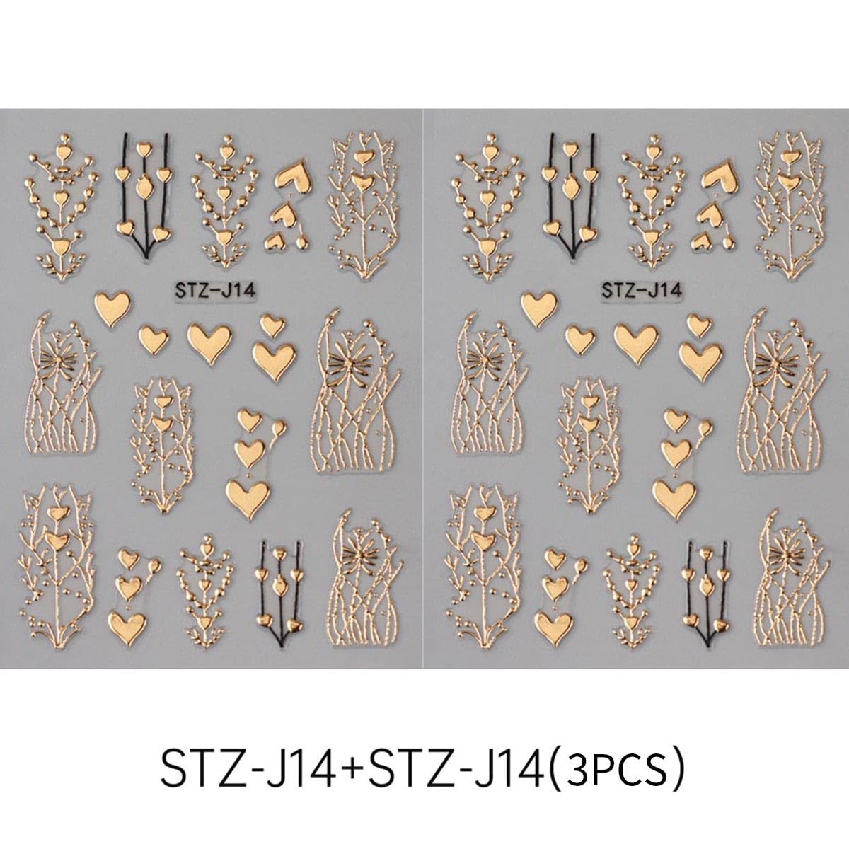 FBABFBUO diseño verano 3D, pegatinas fáciles para uñas.
