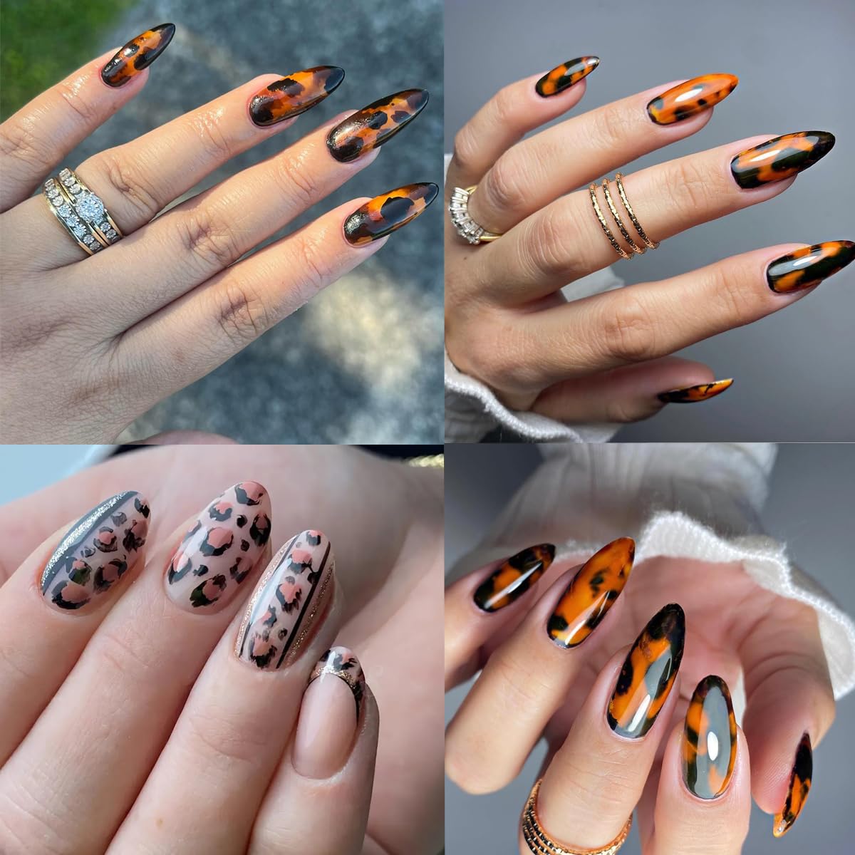 FBABFBUO sparkle-leopard-foil-nail-sticker adds shimmering charm with simple press-on use.