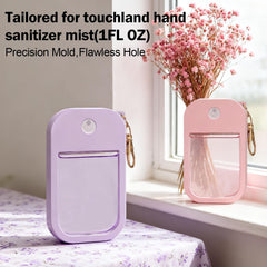Fcgbdbz touchland case in pink close-up highlighting soft silicone and grip.