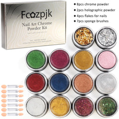 Brochas para uñas Fcozpjk, 7 piezas para aplicar los polvos
