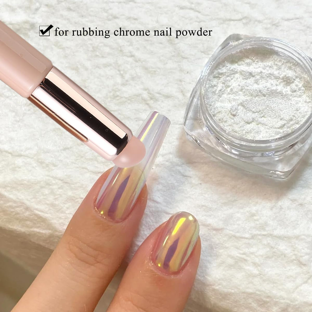 Fcozpjk brush cleans easily with water or cuticle oil.