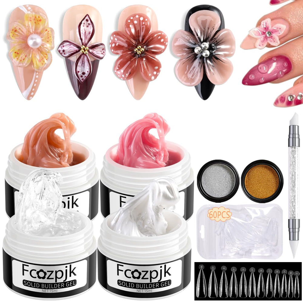 Gel builder Fcozpjk en colores: kit completo para uñas resistentes