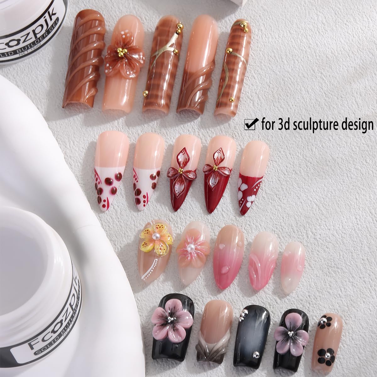 Fcozpjk gel-constructor-tono-piel 15 ml compatible con tonos variados.