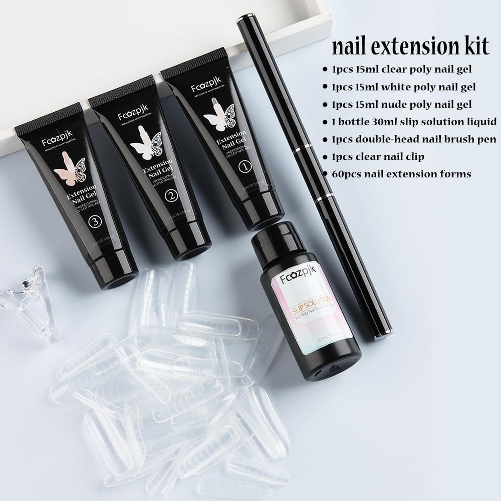 Gel extensión uñas blanco para un look puro y limpio