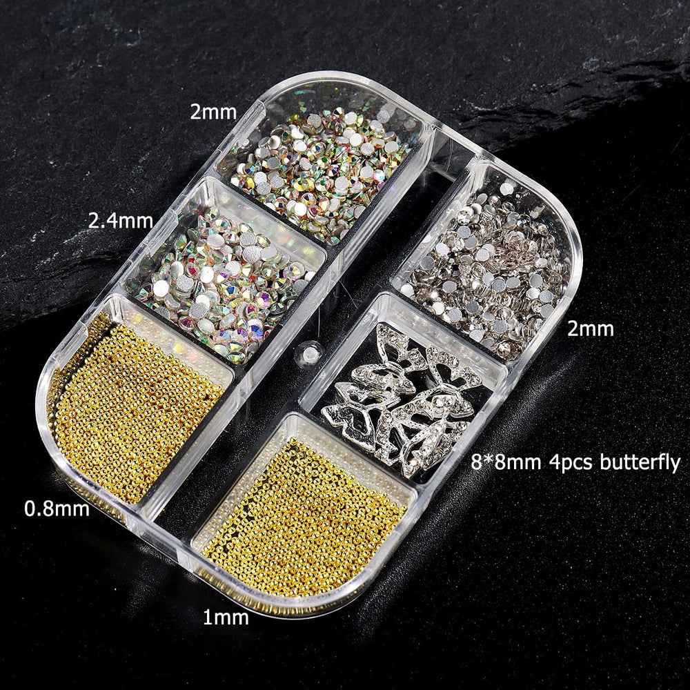 Fcozpjk mezcla piedras cristal cuentas dorado: acentos brillantes.