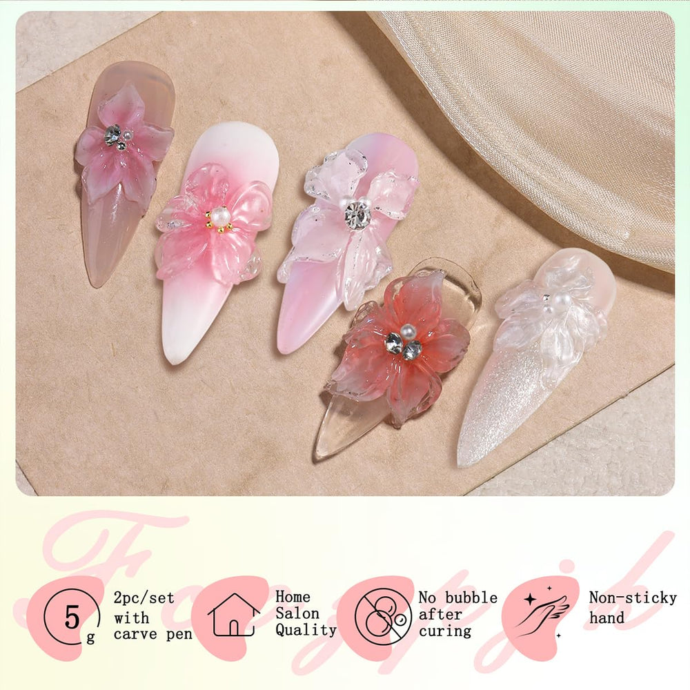 Fcozpjk UV/LED curing gel for durable nail art