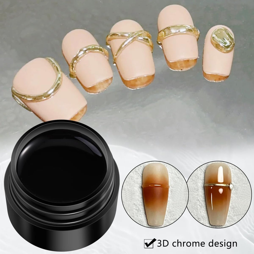 Fcozpjk nail extension with solid builder gel