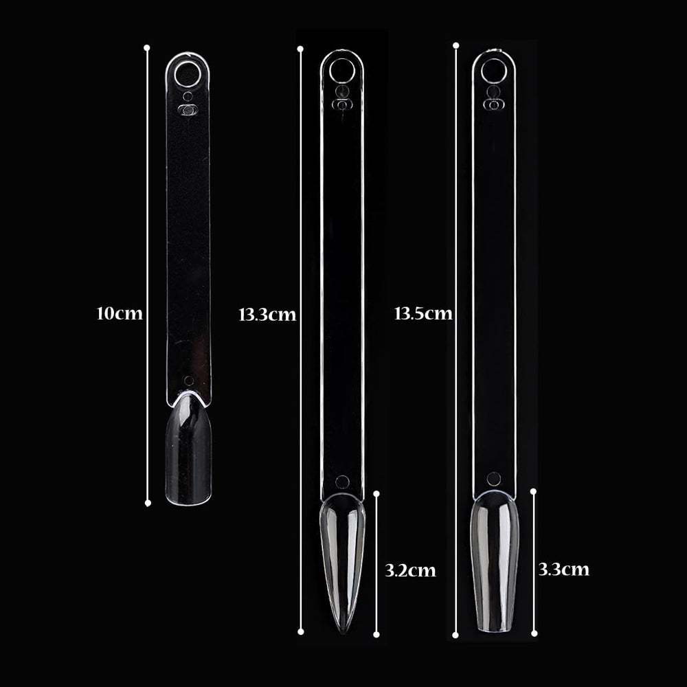 Fcozpjk nail swatch sticks with ring and stiletto tips for diverse testing