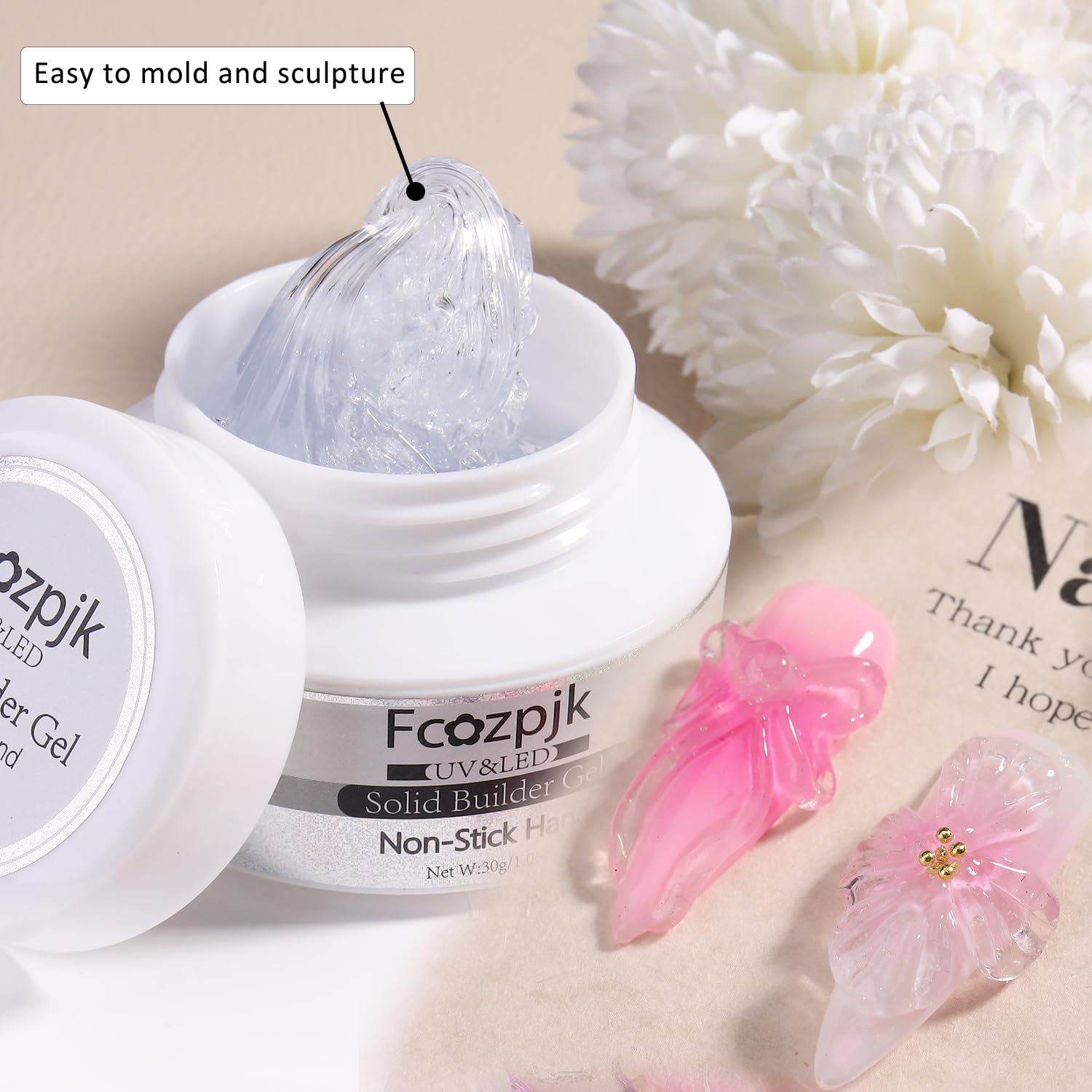 Fcozpjk silicone carving pen dual-tip for precise 3D nail carving and shaping