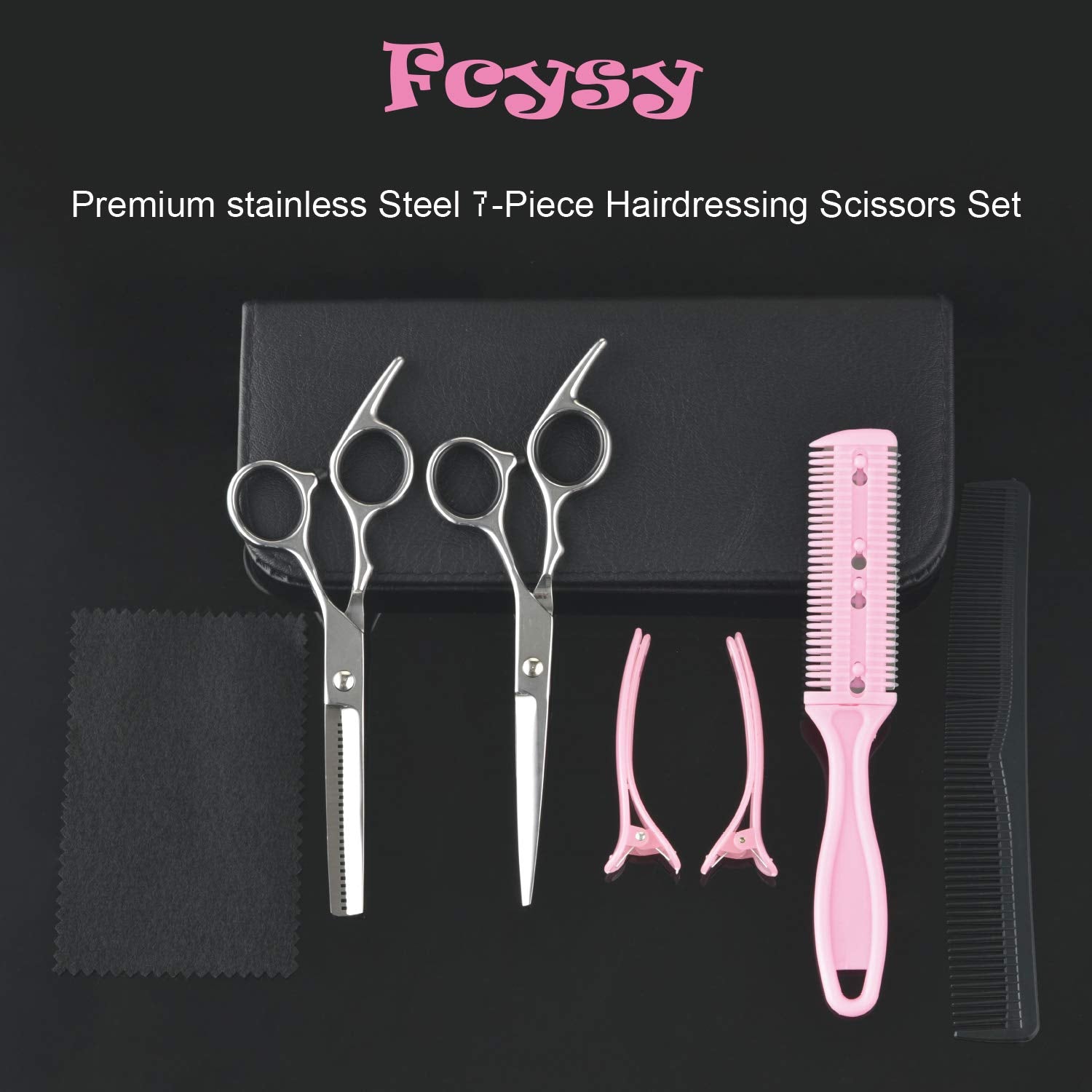 Fcysy hairpin for quick sectioning and secure styling during trims.