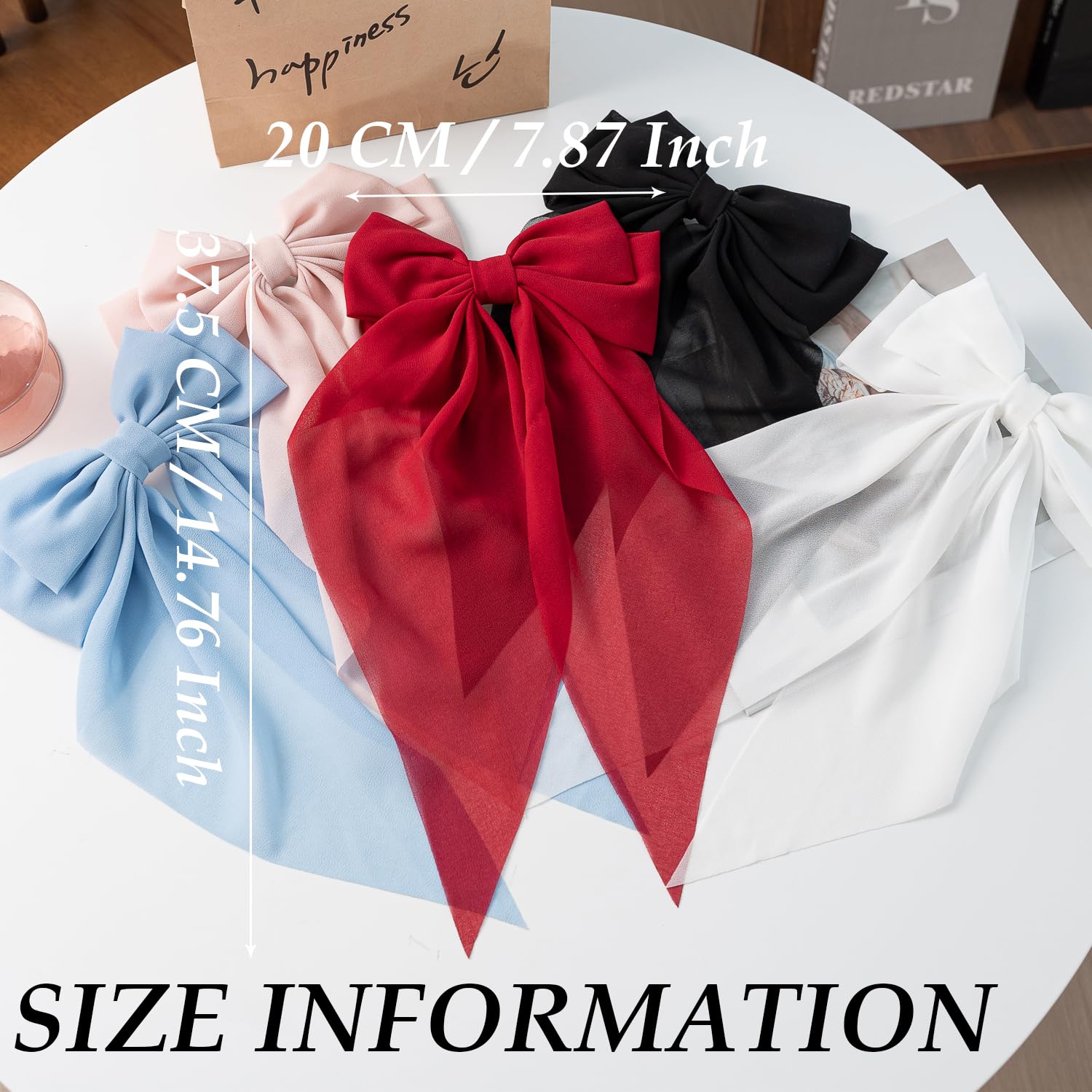 FDBJulyy bow-knot clips with ribbon-style detail for elegant updos.