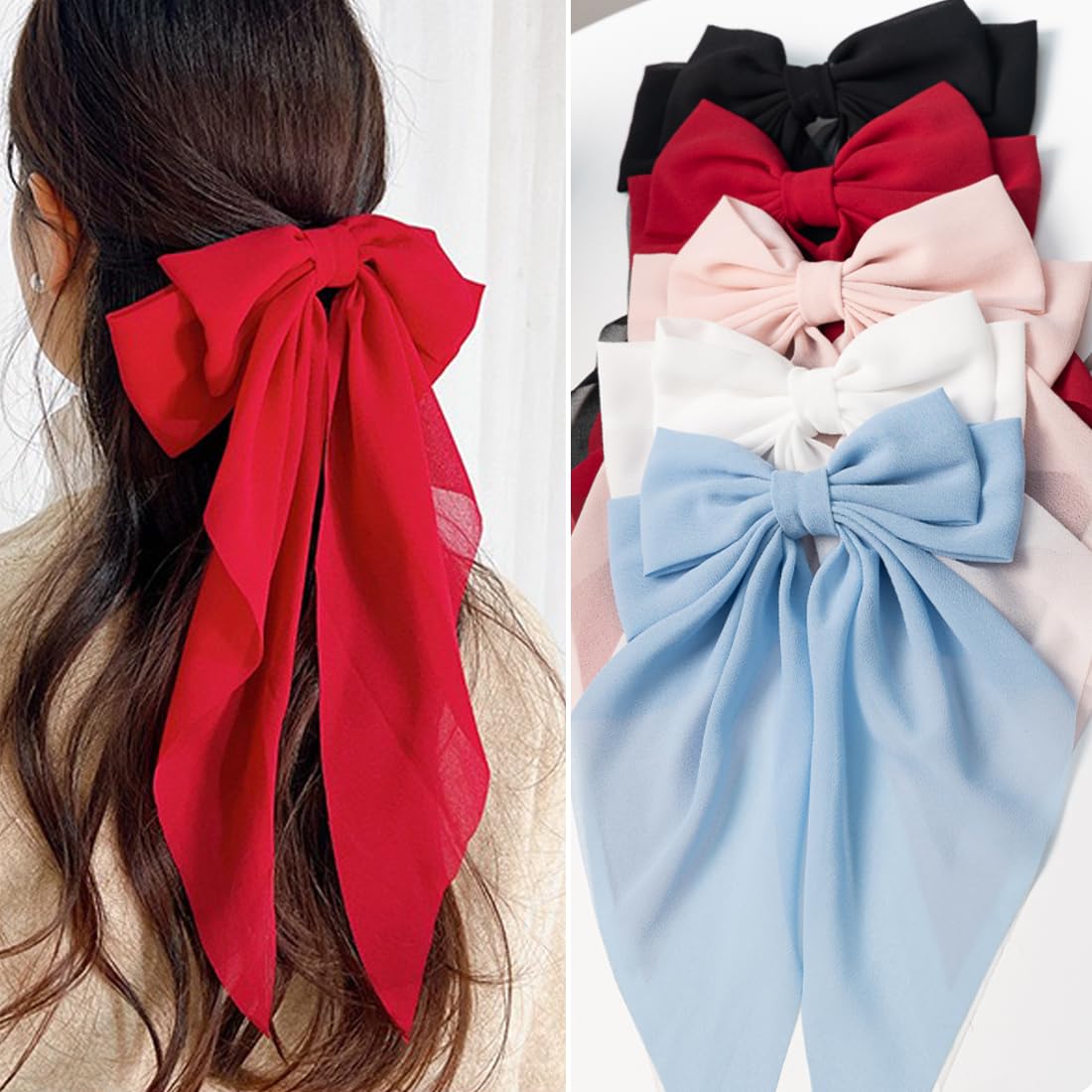 FDBJulyy gift-pack bow clips add fashionable touch for gifting.
