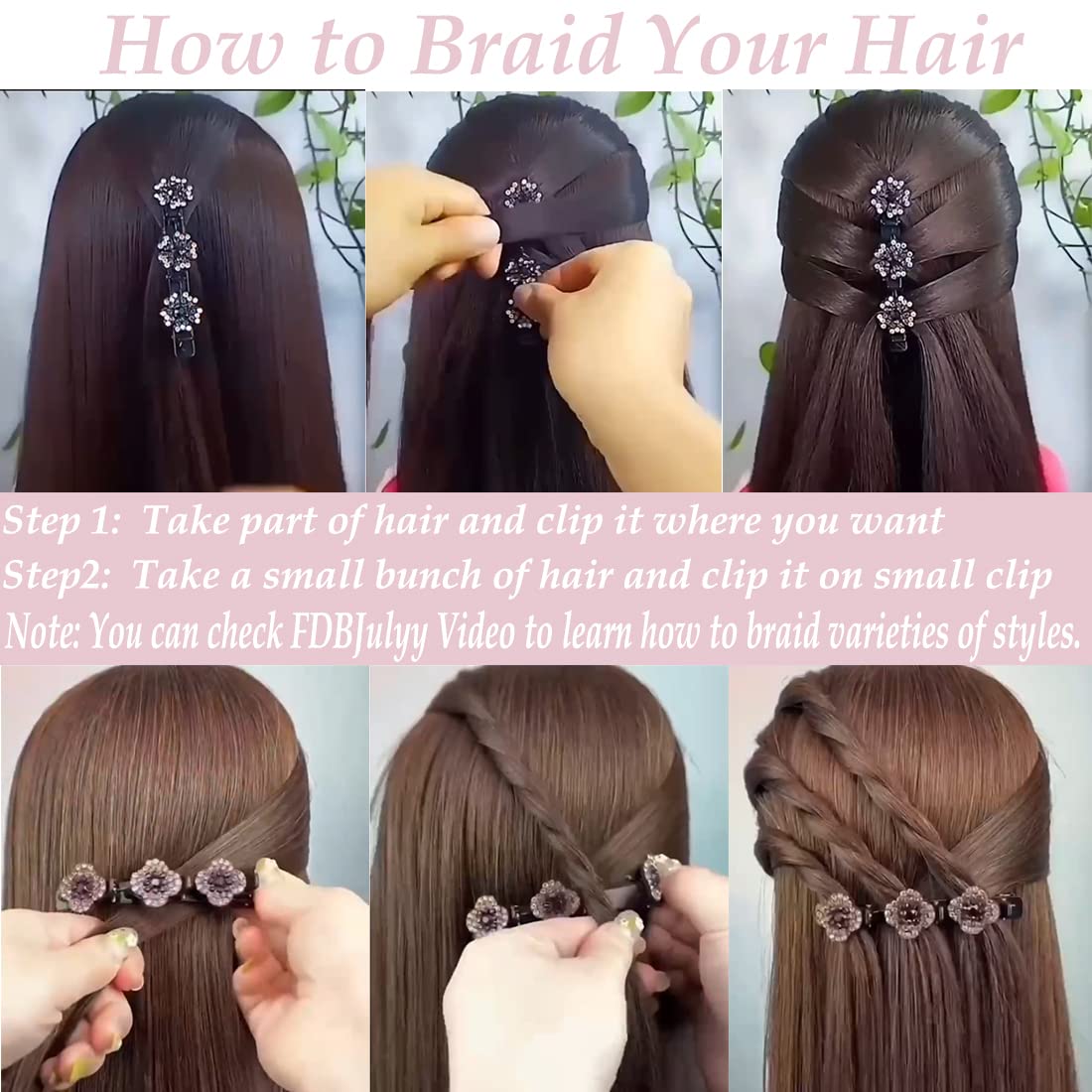 Pinza FDBJulyy destaca frente y trasera, estilo versátil