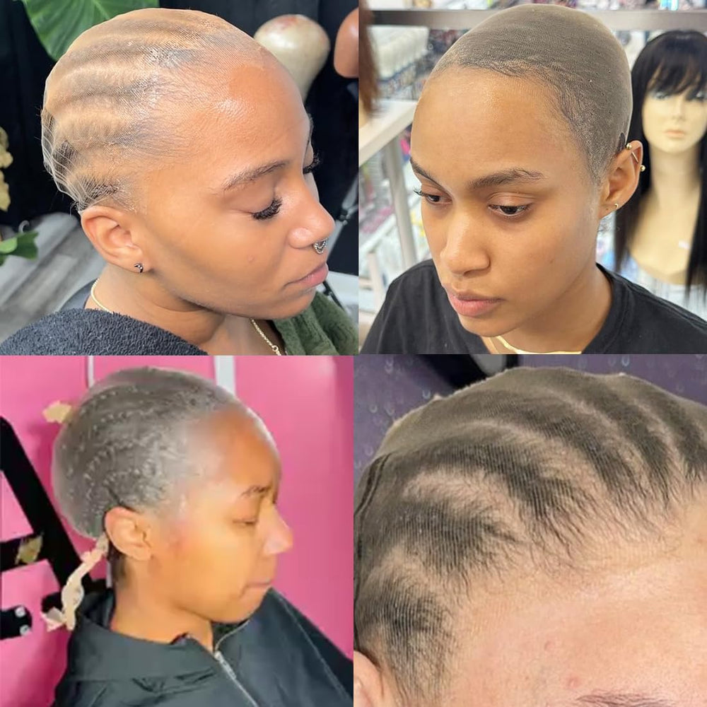 FDBJulyy skin-tone matched wig cap pairs with lace-front wigs for a neat finish