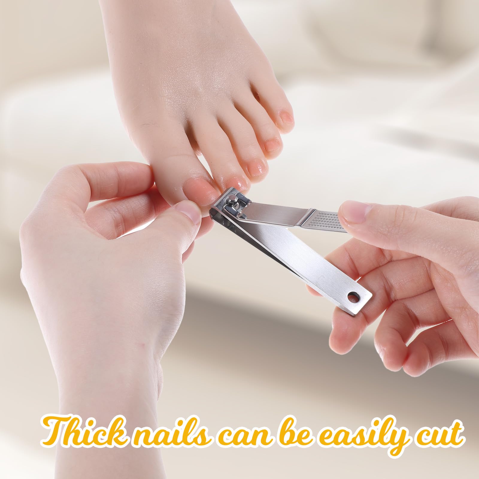 FdcZeyxior large straight-edge clippers tackle thick nails.