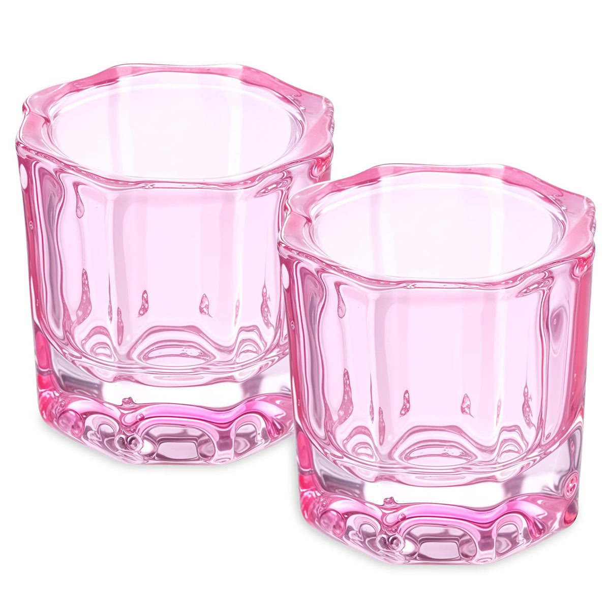 FdcZeyxior tazón dapping rosa de vidrio para mezclar colores con precisión.