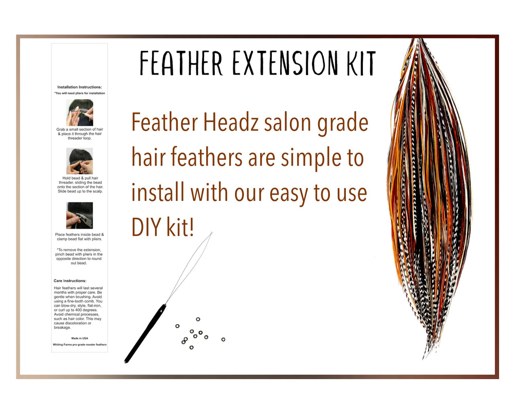 Feather Headz color-rich boho extensions ideal for quick everyday styles