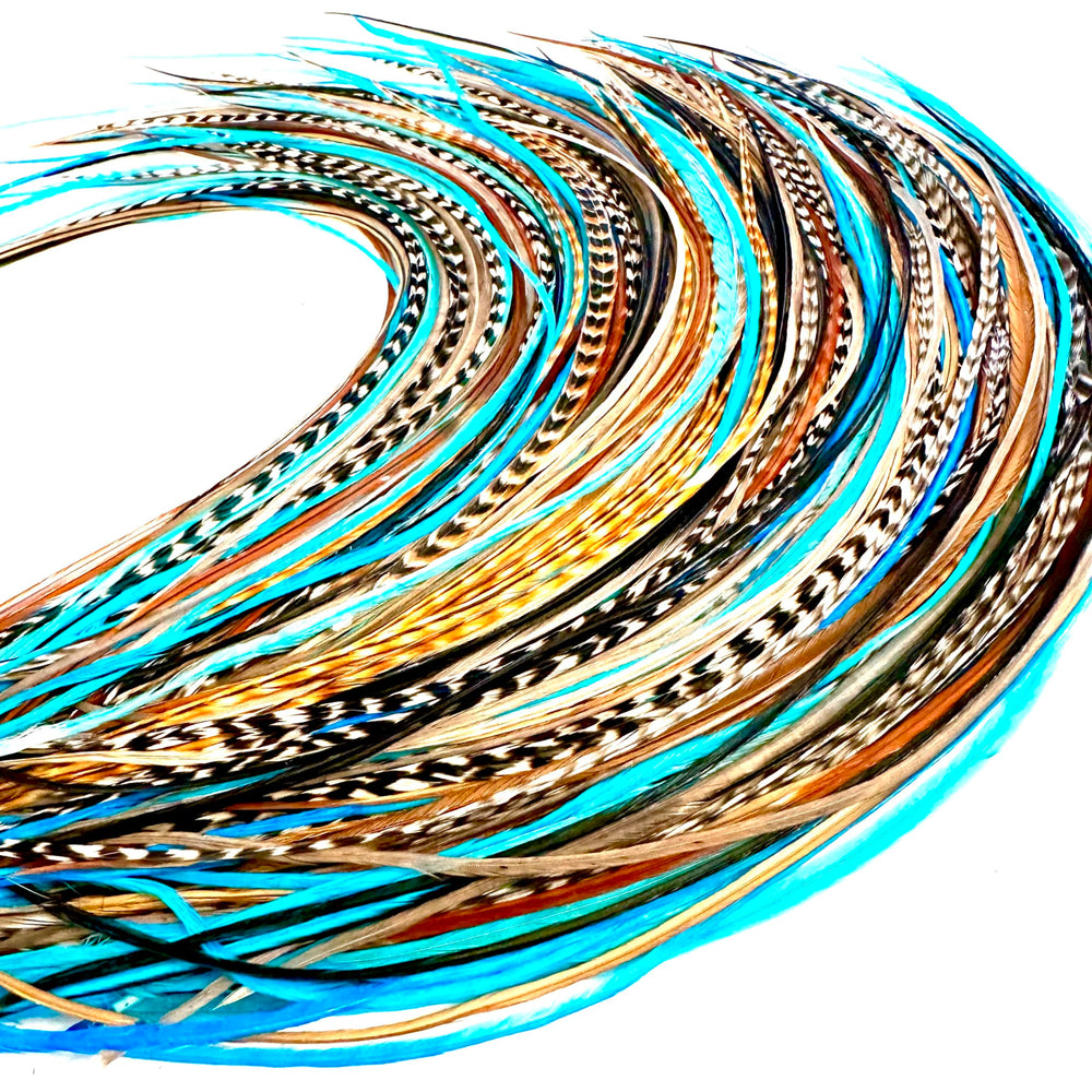 Feather Headz DIY rooster kit with micro-link beads for easy customization