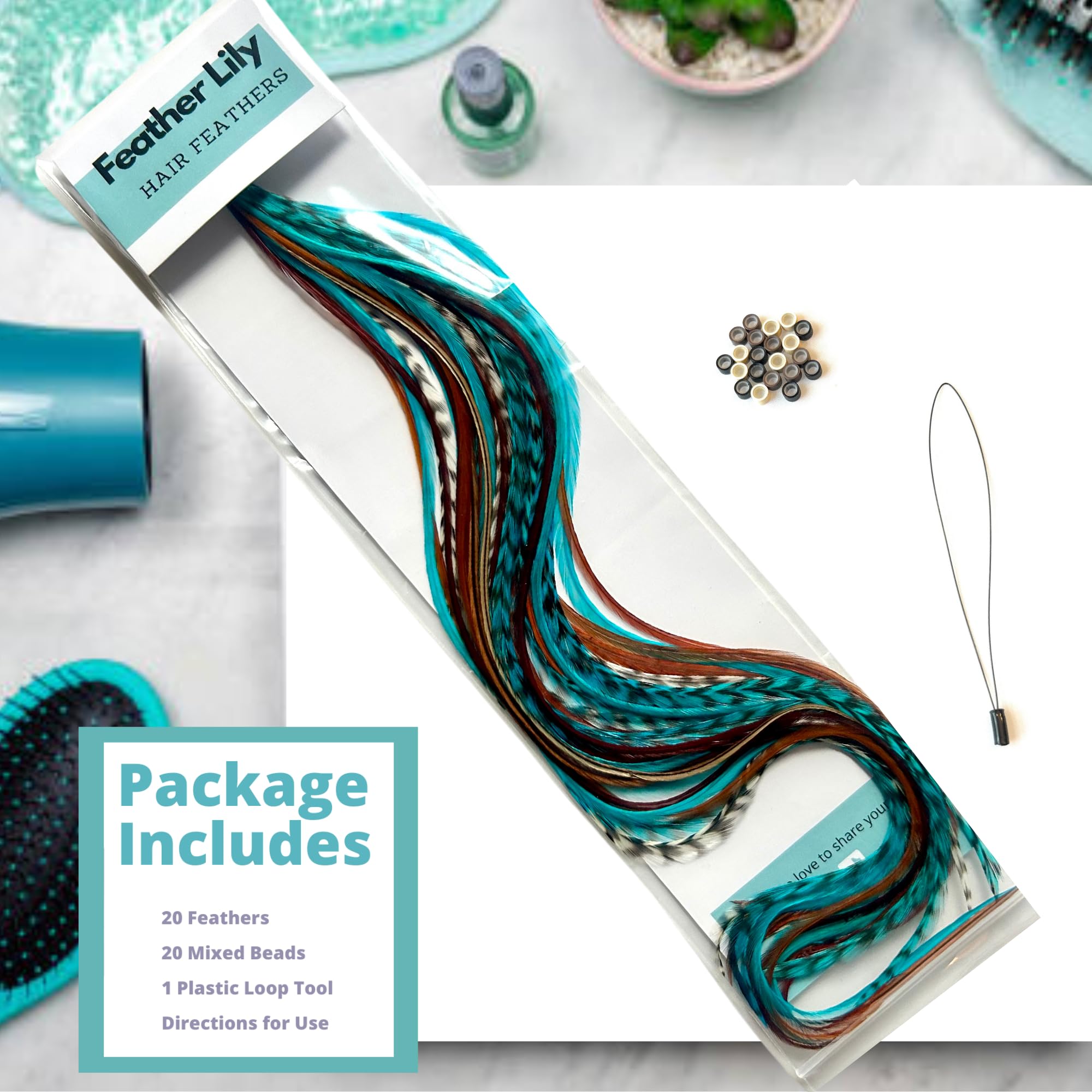 Feather Lily loop tool helps you attach feathers with precision and ease.