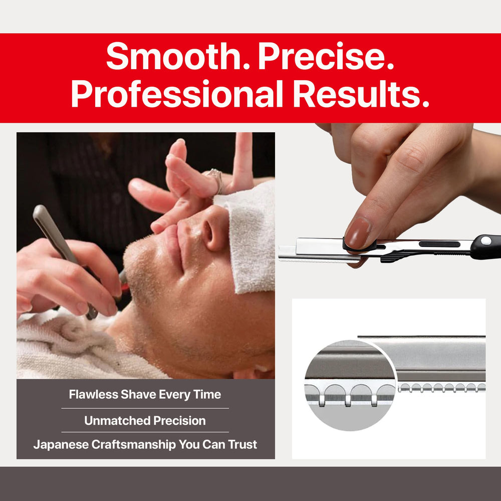 Feather Nape Blades 10-pack highlighting long-lasting sharpness for precise cuts
