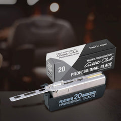 Feather platinum-coated edges detailing blades for high sharpness and durability