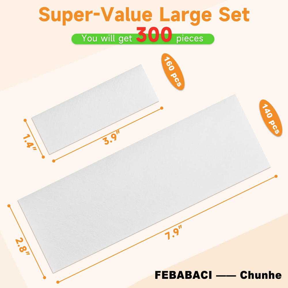 FEBABACI small facial wax strips for precise, comfortable facial waxing.