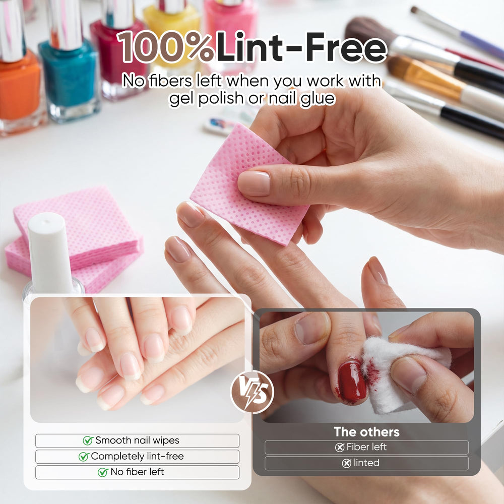 FEBABACI toallitas absorbentes para uñas, 5 cm, uso suave en gel.