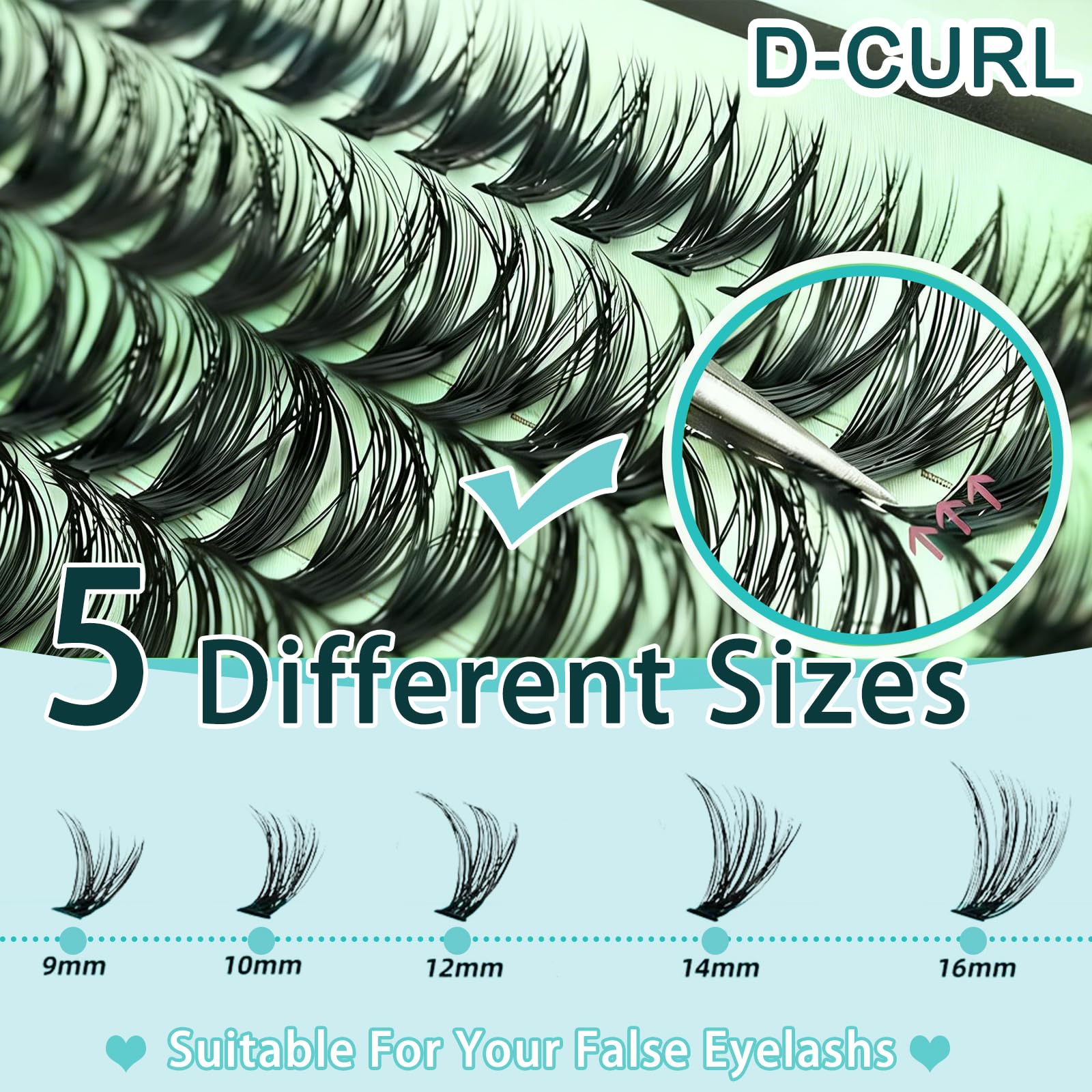 FebFeb 30D and 40D curl clusters with natural finish