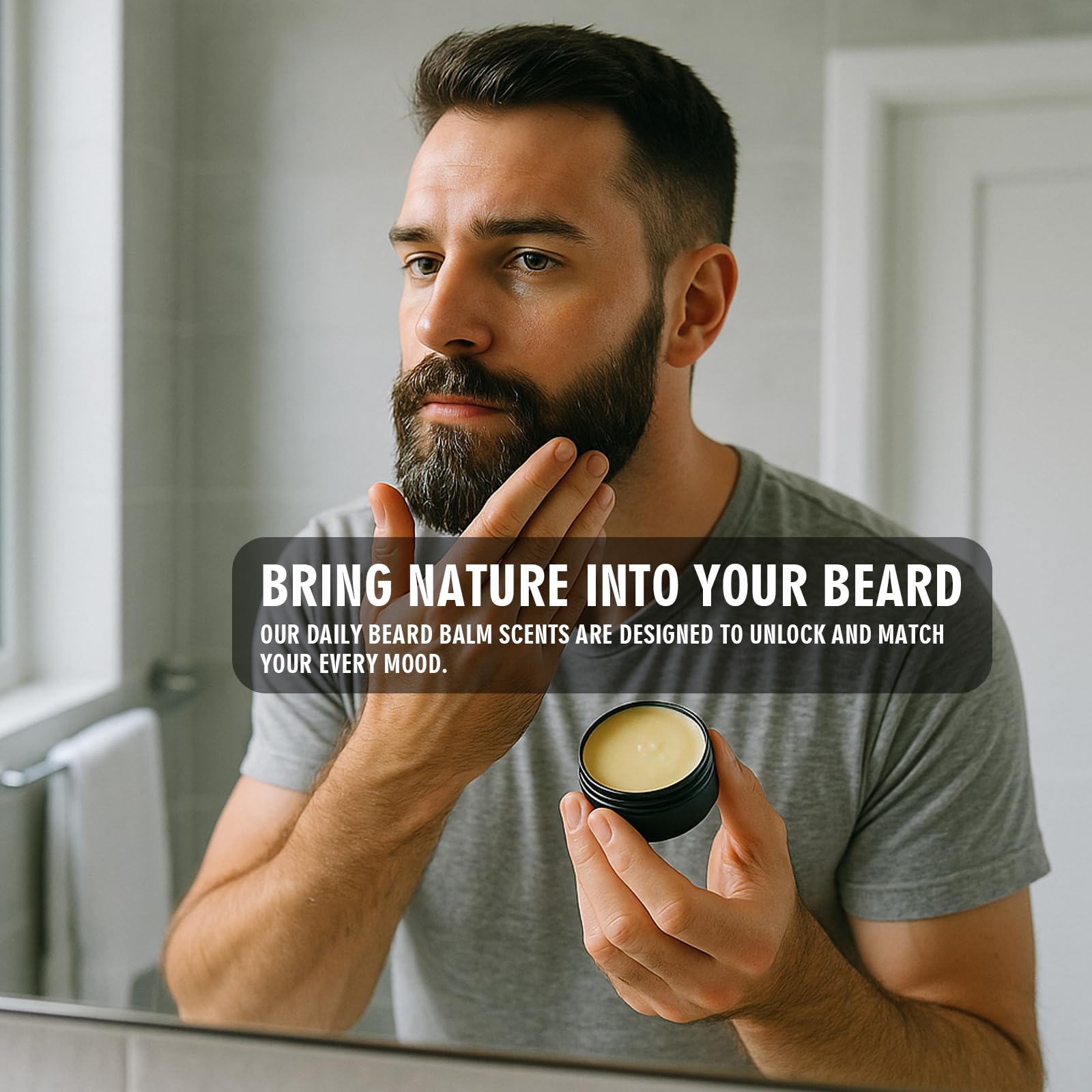 FEBOTE balm texture softens beard for a healthier look